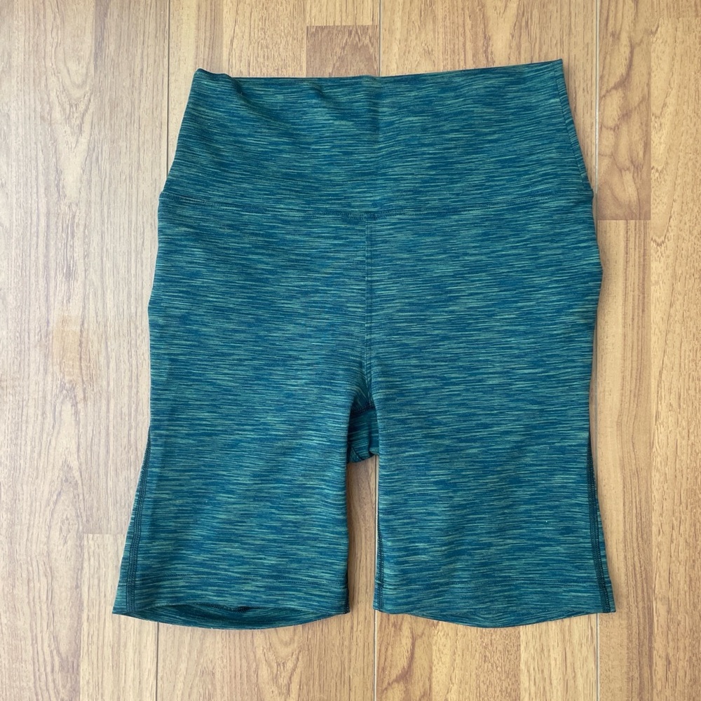 Forest green Outdoor Voices biker shorts
